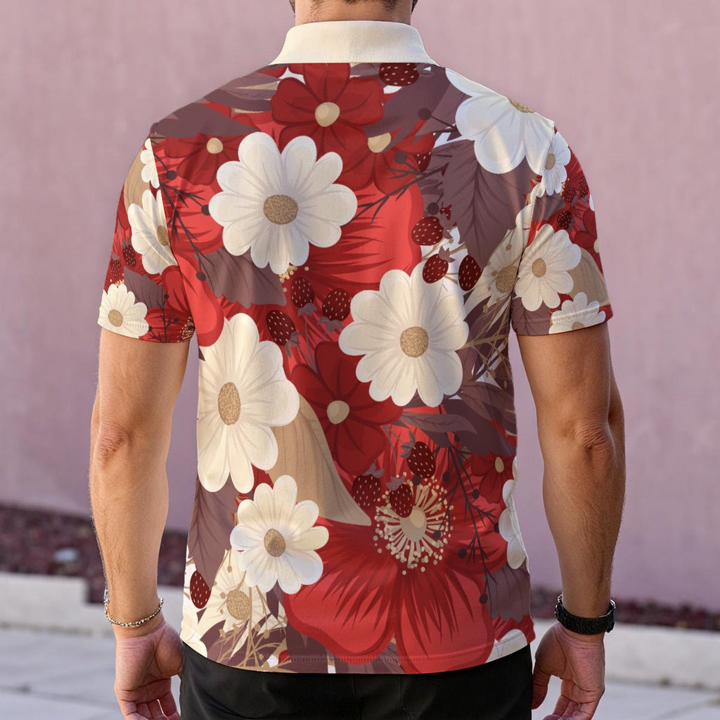 September Flower Men's Polo